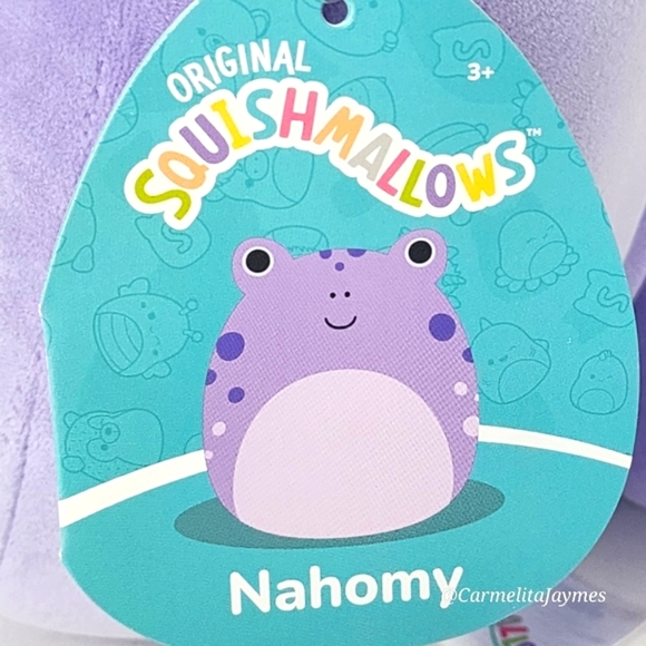 NAHOMY 🐸 Purple Tadpole Baby Frog Original Squishmallows By Kellytoy NWT - Picture 3 of 8